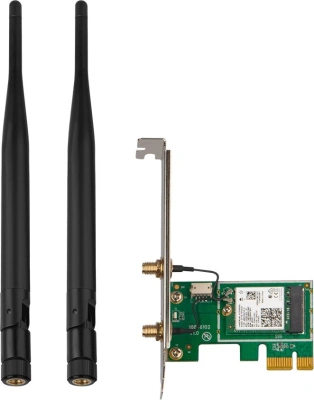 Сетевой адаптер Wi-Fi Tenda E30 AX3000 PCI Express x1 (ант.внеш.съем) 2ант.