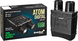 Бинокль Levenhuk 4-9x 24мм Atom Digital DNB100 черный (81701)