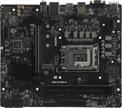 Материнская плата MSI PRO B760M-E Soc-1700 Intel B760 2xDDR5 mATX AC`97 8ch(7.1) GbLAN+VGA+HDMI