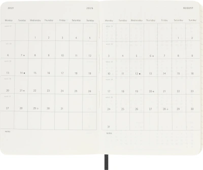 Ежедневник Moleskine CLASSIC SOFT Pocket 90x140мм 400стр. мягкая обложка черный