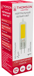 Лампа светодиодная Thomson TH-B4202 6Вт цок.:G4 капсул. 220B св.свеч.бел.нейт. (упак.:1шт)