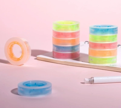 Клейкая лента канцелярская Deli EA690 прозрачная шир.12мм дл.27м 38мкр (упак.:4шт)