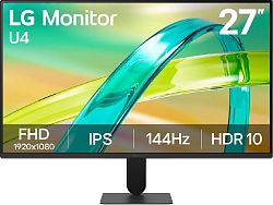 Монитор LG 27" 27U411B-B черный IPS LED 5ms 16:9 HDMI матовая 1500:1 250cd 178гр/178гр 1920x1080 144Hz FHD 3.9кг