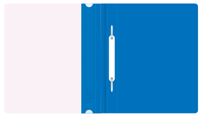 Папка-скоросшиватель Бюрократ Люкс -PSL20A5BLUE A5 прозрач.верх.лист пластик синий 0.14/0.18