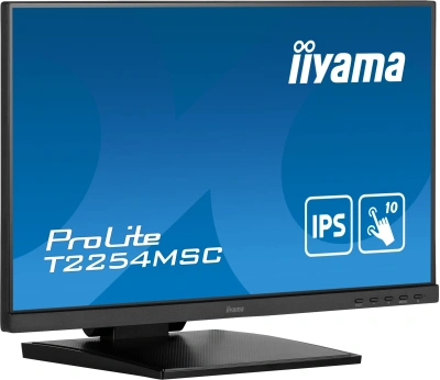 Монитор Iiyama 21.5" ProLite T2254MSC-B1AG черный IPS LED 16:9 HDMI M/M глянцевая HAS 250cd 178гр/178гр 1920x1080 60Hz DP FHD USB Touch 4.9кг
