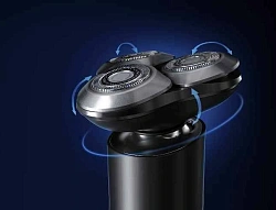 Бритва роторная Xiaomi Electric Shaver S301 реж.эл.:3 питан.:аккум. черный