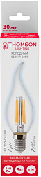 Лампа филам. Thomson Filament TH-B2335 5Вт цок.:E14 свеча 220B св.свеч.бел.хол. Tail Candle (упак.:1шт)