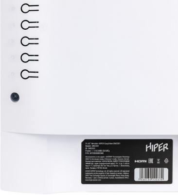 Монитор Hiper 21.45" EasyView SW2201 белый IPS LED 5ms 16:9 HDMI M/M матовая 250cd 178гр/178гр 1920x1080 75Hz FreeSync VGA DP FHD 2.88кг
