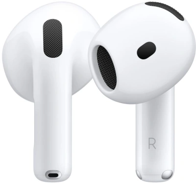 Гарнитура вкладыши Apple AirPods 4 ANC A3055,A3056,A3059 белый беспроводные bluetooth в ушной раковине (MXP93ZA/A)