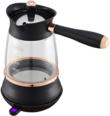 Кофеварка электрическая турка Kitfort КТ-7503 1000Вт черный/золотистый