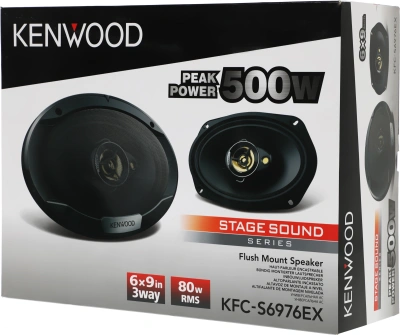 Колонки автомобильные Kenwood KFC-S6976EX 500Вт 87дБ 4Ом 15x23см (6x9дюйм) (ком.:2кол.) коаксиальные трехполосные