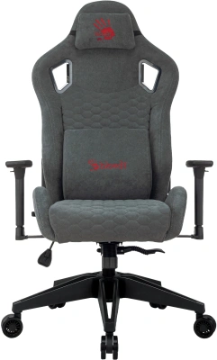 Кресло игровое A4Tech Bloody GC-770 серый соты с подголов. крестов. металл (комплект 1шт)