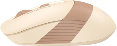 Мышь A4Tech Fstyler FG10CS Air бежевый/коричневый оптическая 2000dpi silent беспров. USB для ноутбука 4but (FG10CS AIR CAFE LATTE)