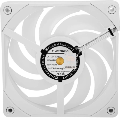 Вентилятор для корпуса Thermalright TL-B12RW-S Reverse ARGB 120х120x25.6 белый 4-pin 28.1дБ Ret