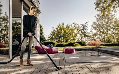 Строительный пылесос Karcher WD 4 S V-20/5/22 1000Вт (уборка: сухая/сбор воды) желтый