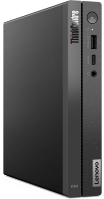 Неттоп Lenovo ThinkCentre Neo 50q Gen 4 i3 1215U (1.2) 8Gb SSD512Gb UHDG без ОС GbitEth WiFi BT 65W kb мышь клавиатура черный (12LN003LGP)