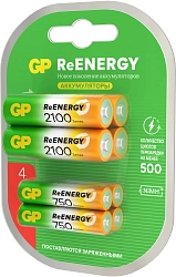 Аккумулятор GP 210AAHC АА+75AAAHC AAA NiMH 2000mAh (8шт)