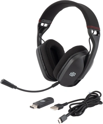 Наушники с микрофоном Оклик HS-L750G черный 1.5м накладные BT оголовье (2007557)