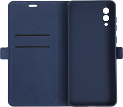 Чехол (флип-кейс) DF для Samsung Galaxy A02 sFlip-85 синий (DF SFLIP-85 (BLUE))