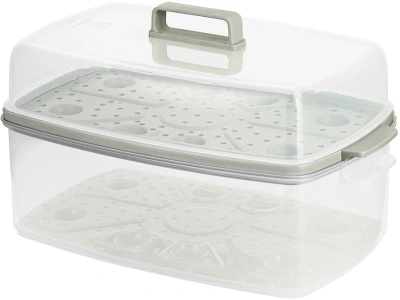 Пароварка Kitfort КТ-6431 2ярус. 800Вт белый/серый