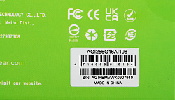 Накопитель SSD AGi PCIe 3.0 x4 256GB AGI256G16AI198 AI198 M.2 2280