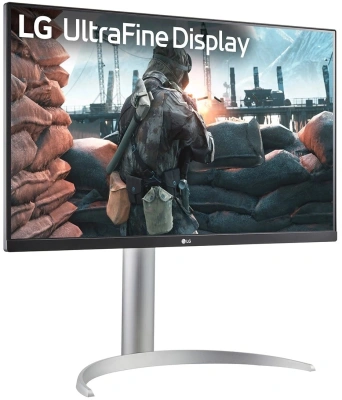 Монитор LG 27" UltraFine 27UP650K-W белый IPS LED 5ms 16:9 HDMI матовая HAS Piv 1200:1 400cd 178гр/178гр 3840x2160 60Hz DP 4K 5.9кг