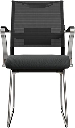 Кресло Метта Sit Air 24/7 M4-281K - Italy (F54) черный сиденье черный сетка/ткань полозья хром