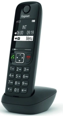 Трубка доп. Dect Gigaset AS690HX черный для AS690