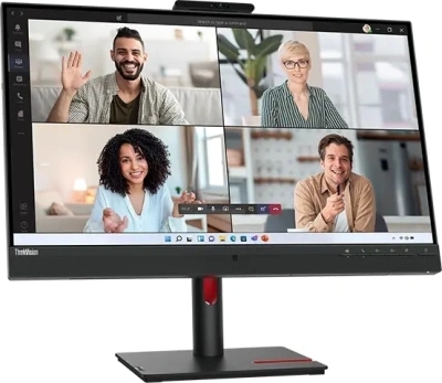 Монитор Lenovo 27" ThinkVision T27hv-30 черный IPS LED 4ms 16:9 HDMI M/M Cam матовая HAS Piv 1000:1 300cd 178гр/178гр 2560x1440 75Hz DP 2K USB 7.9кг