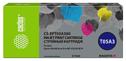 Картридж струйный Cactus CS-EPT05A300 T05A3 пурп.пигм. (215мл) для Epson WorkForce Pro WF-C878/C879 с чипом