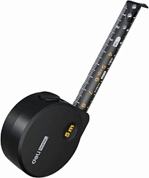 Рулетка строительная Deli Home Series HT8519 дл.полотна 5м изм.шкала в см зацеп простой черный