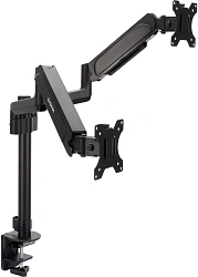 Кронштейн для мониторов ЖК Digma D-MM202D черный 17"-32" макс.9кг крепление к столешнице поворот и наклон