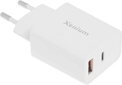Сетевое зар./устр. Xenium X252 25W 3A+2A USB/USB Type-C универсальное белый (CCX252CW/00)