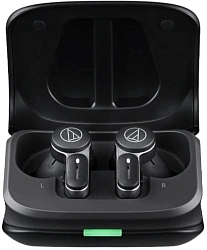 Гарнитура внутриканальные Audio-Technica ATH-TWX7 черный беспроводные bluetooth в ушной раковине (ATH-TWX7BK)