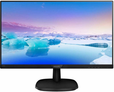 Монитор Philips 23.8" 243V7QDSB (00/01) черный IPS LED 16:9 DVI HDMI матовая 250cd 178гр/178гр 1920x1080 75Hz VGA FHD 3.5кг