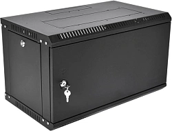 Шкаф коммутационный ЦМО ШРН-Эконом (ШРН-Э-9.350.1-9005) настенный 9U 600x350мм пер.дв.металл 85кг черный 300мм 13.5кг 180град. 476мм IP20 металл
