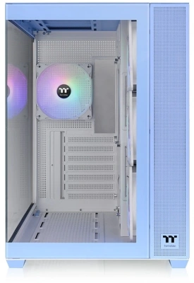 Корпус Thermaltake View 380 TG ARGB Hydrangea синий без БП ATX 6x120mm 2x140mm 1x200mm 2xUSB3.0 audio bott PSU