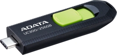 Флеш Диск A-Data 256Gb Type-C UC300 ACHO-UC300-256G-RBK/GN USB3.2 черный/зеленый