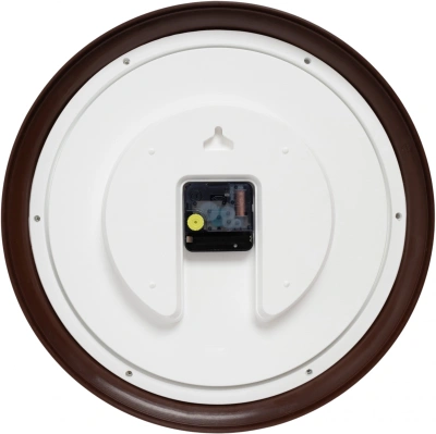 Часы настенные аналоговые Бюрократ WALLC-R85P D35см коричневый/белый (WALLC-R85P35/BROWN)