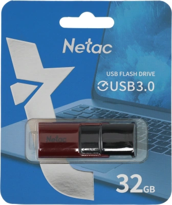 Флеш Диск Netac 32Gb U182 NT03U182N-032G-30RE USB3.0 красный/черный