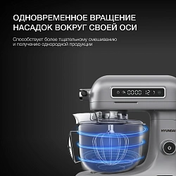 Миксер планетарный Hyundai Select HYM-S8551 1600Вт серебристый