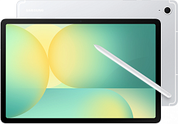 Планшет Samsung Galaxy Tab S10 FE SM-X526B 1580 (2.9) 8C RAM8Gb ROM128Gb 10.9" TFT 2304x1440 5G eSIM Android 15 серебристый 13Mpix 12Mpix BT WiFi microSD 1Tb 8000mAh