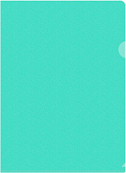 Папка-уголок Бюрократ Pastel -EPAST/GRN A4 пластик 0.18мм мятный