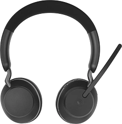 Наушники с микрофоном Jabra Evolve2 65, Link380a MS Stereo Stand Black черный накладные BT оголовье (26599-999-989)