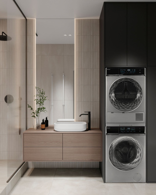 Сушильная машина Weissgauff WD 879 Diamond Heat Pump кл.энер.:A++ макс.загр.:8кг серебристый (430998)