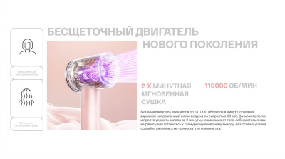 Фен Itel IHD-53 1600Вт розовый
