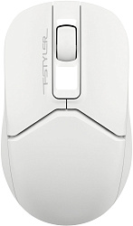 Мышь A4Tech Fstyler FB12S белый оптическая 1200dpi silent беспров. BT/Radio USB 2but (FB12S USB WHITE)