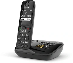 Р/Телефон Dect Gigaset AS690A черный автооветчик АОН