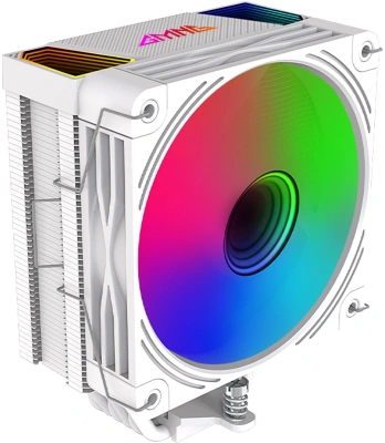 Устройство охлаждения(кулер) GMNG GG-CPC220-ARGB2 ARGB 120x120x25mm Soc-AM5/AM4/1200/1700/1851 белый 4-pin 14-26dB Al+Cu LCD 220W 550gr Ret (GG-CPC220-ARGB2-WH)