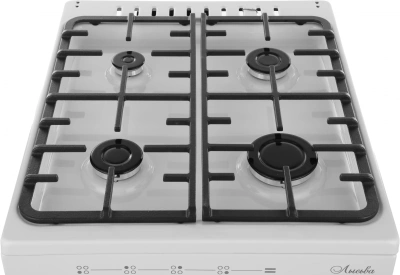 Плита Газовая Лысьва ГП 400 МС-2у белый/черный (без крышки) реш.чугун